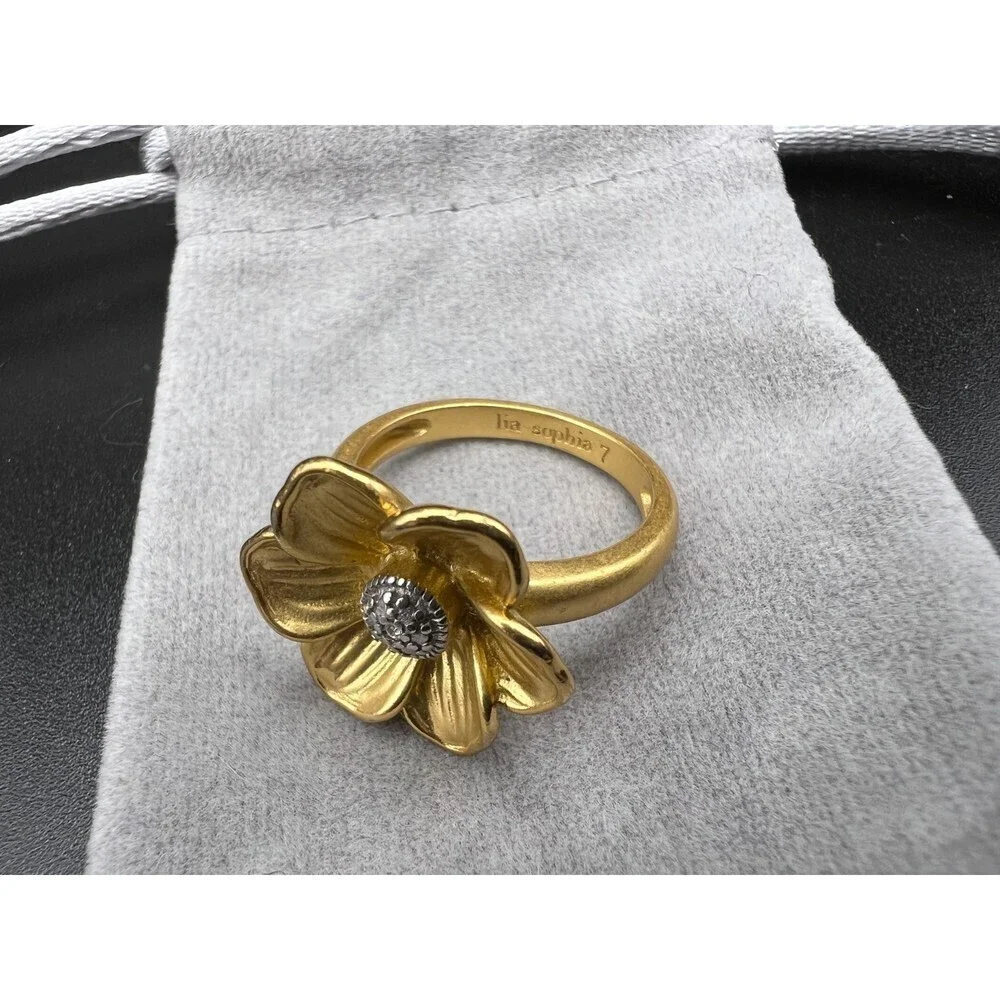 Lia Sophia Violet Gold Plated Ring